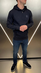 Badge Luxe Hoodie - Navy - Vincentius