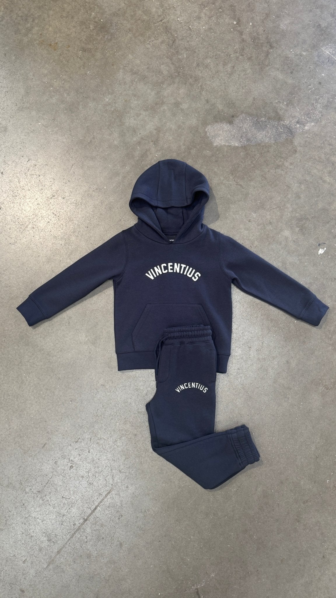 Boy's Applique Tracksuit - Navy - Vincentius