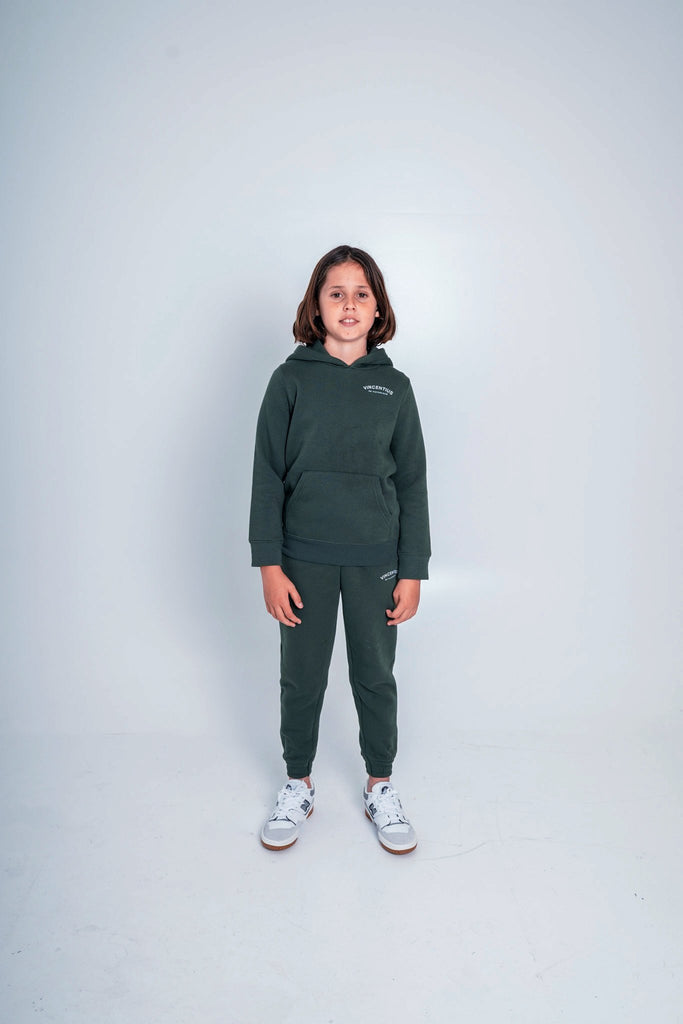 Boy's Be Victorious Tracksuit - Dark Green - Vincentius
