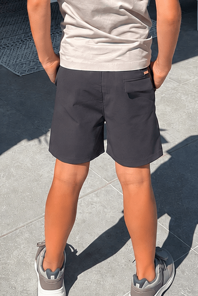 Boy's Commuter Shorts - Graphite - Vincentius