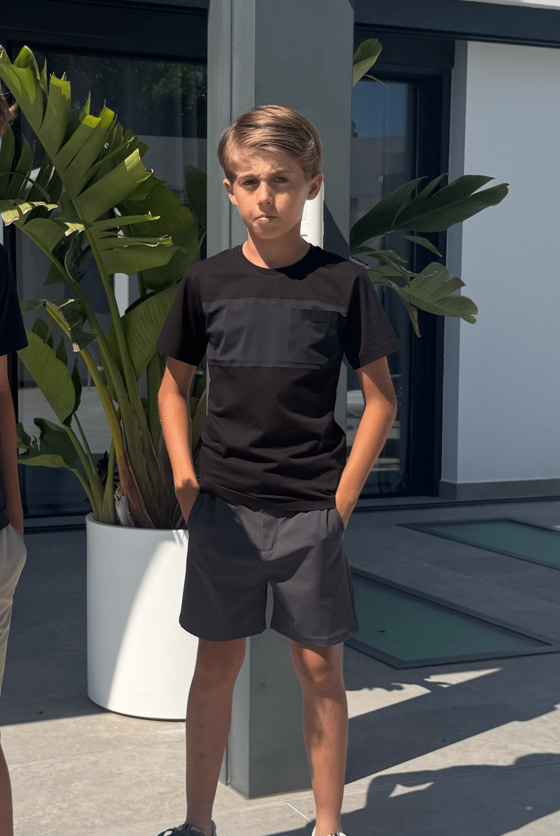 Boy's Luxury Vertex T-Shirt - Black - Vincentius