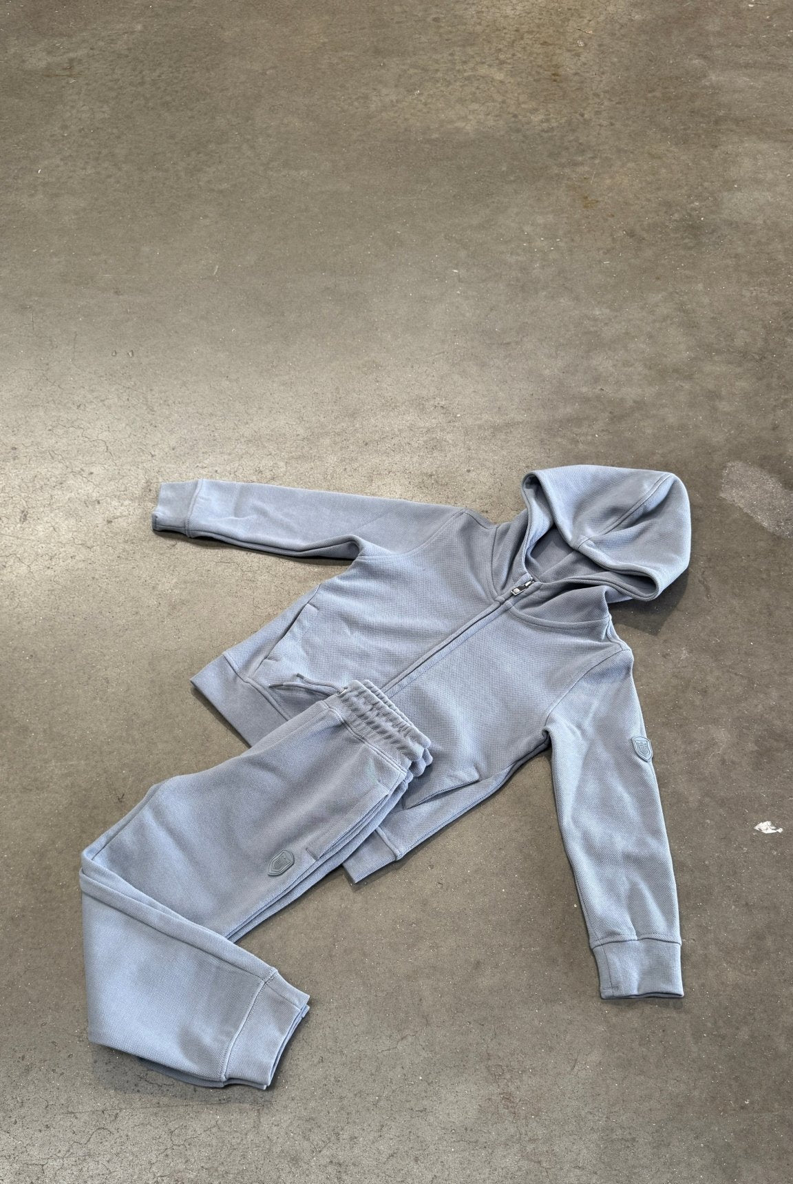 Boys Pique Zip Through Tracksuit - Nado Grey - Vincentius