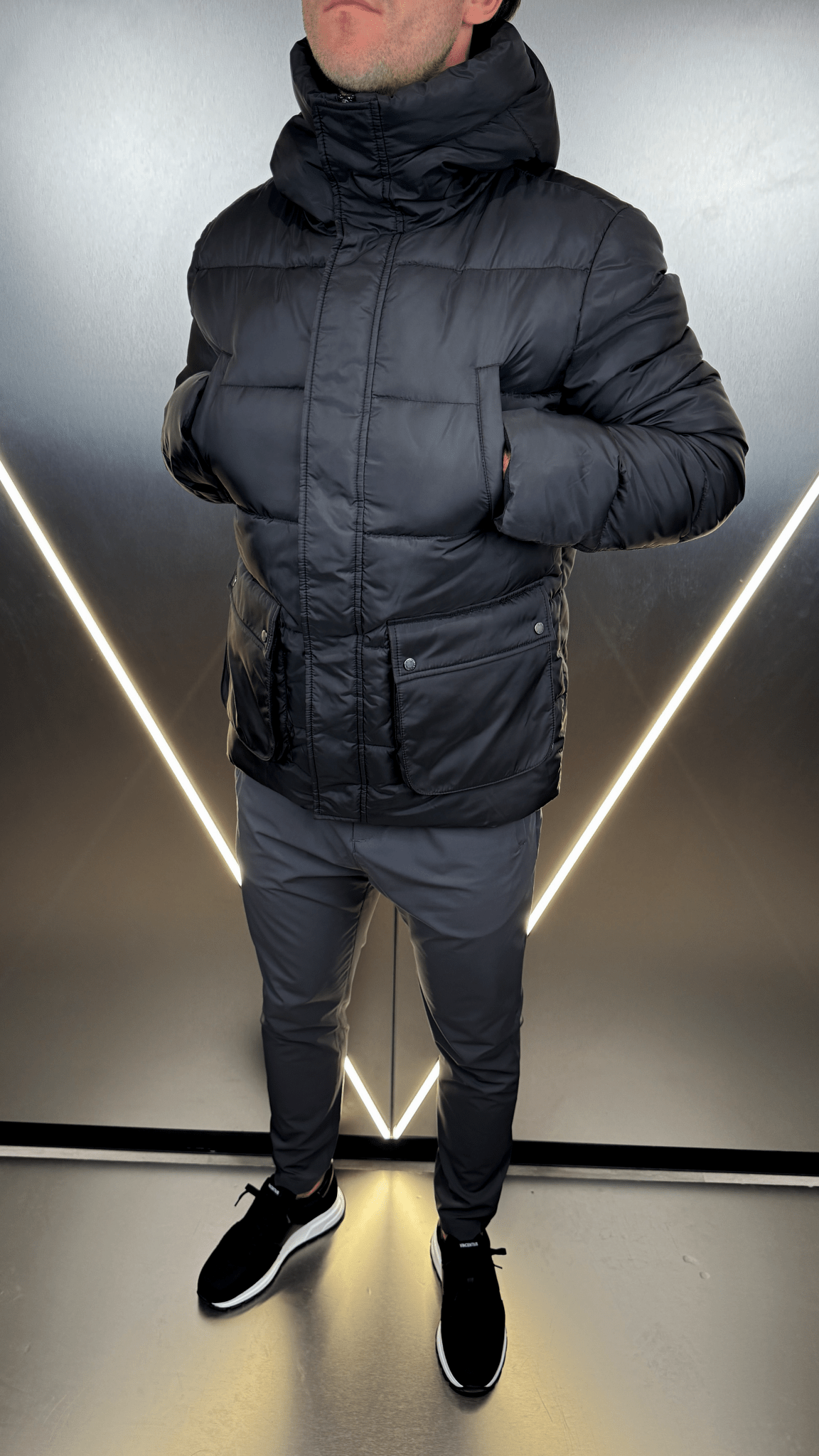 Boy's Premium Short Puffer - Black - Vincentius