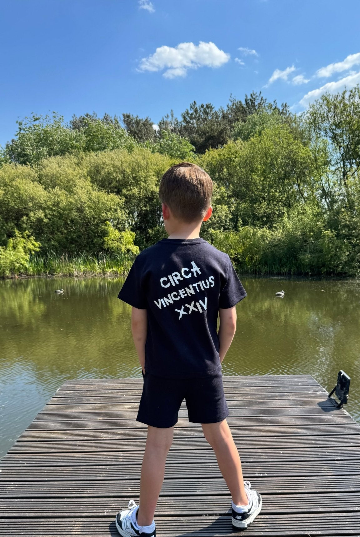 Boy's Relaxed Circa XXIV Lounge Set - Navy - Vincentius
