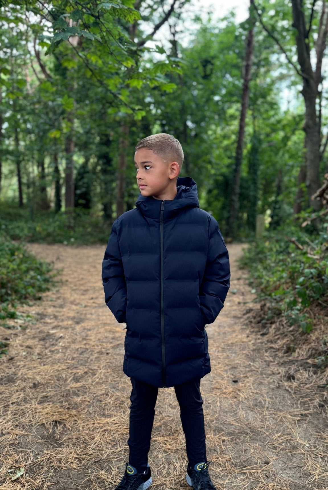 Boy's Technical Parka - Navy - Vincentius