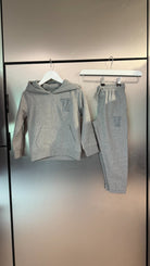 Boy's Varsity Tracksuit - Grey Marl - Vincentius