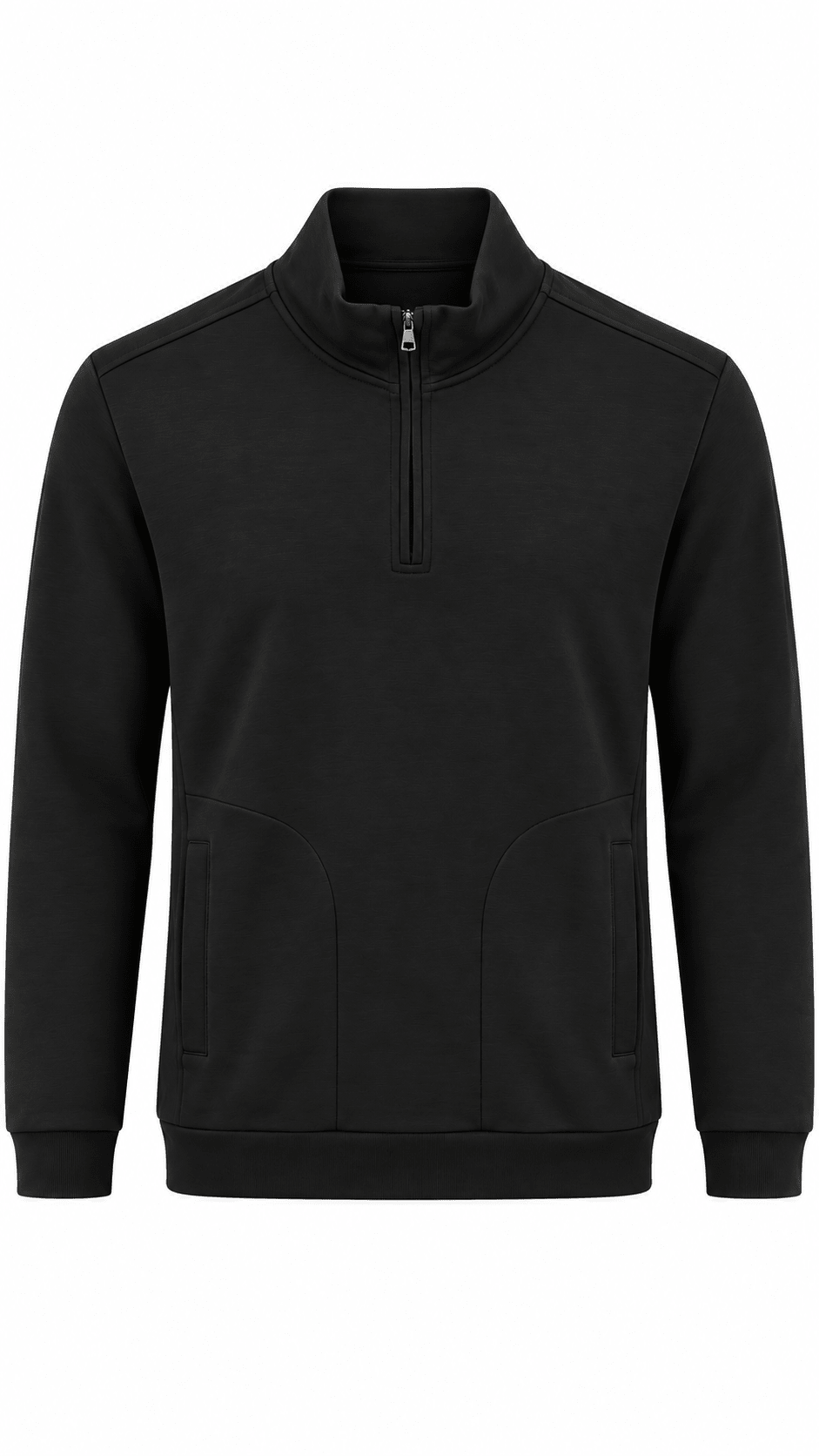 Commuter 1/4 Zip Jumper - Black - Vincentius