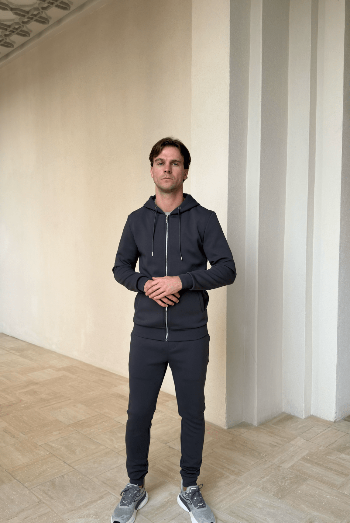 Commuter Zip Through Hoodie - Graphite - Vincentius