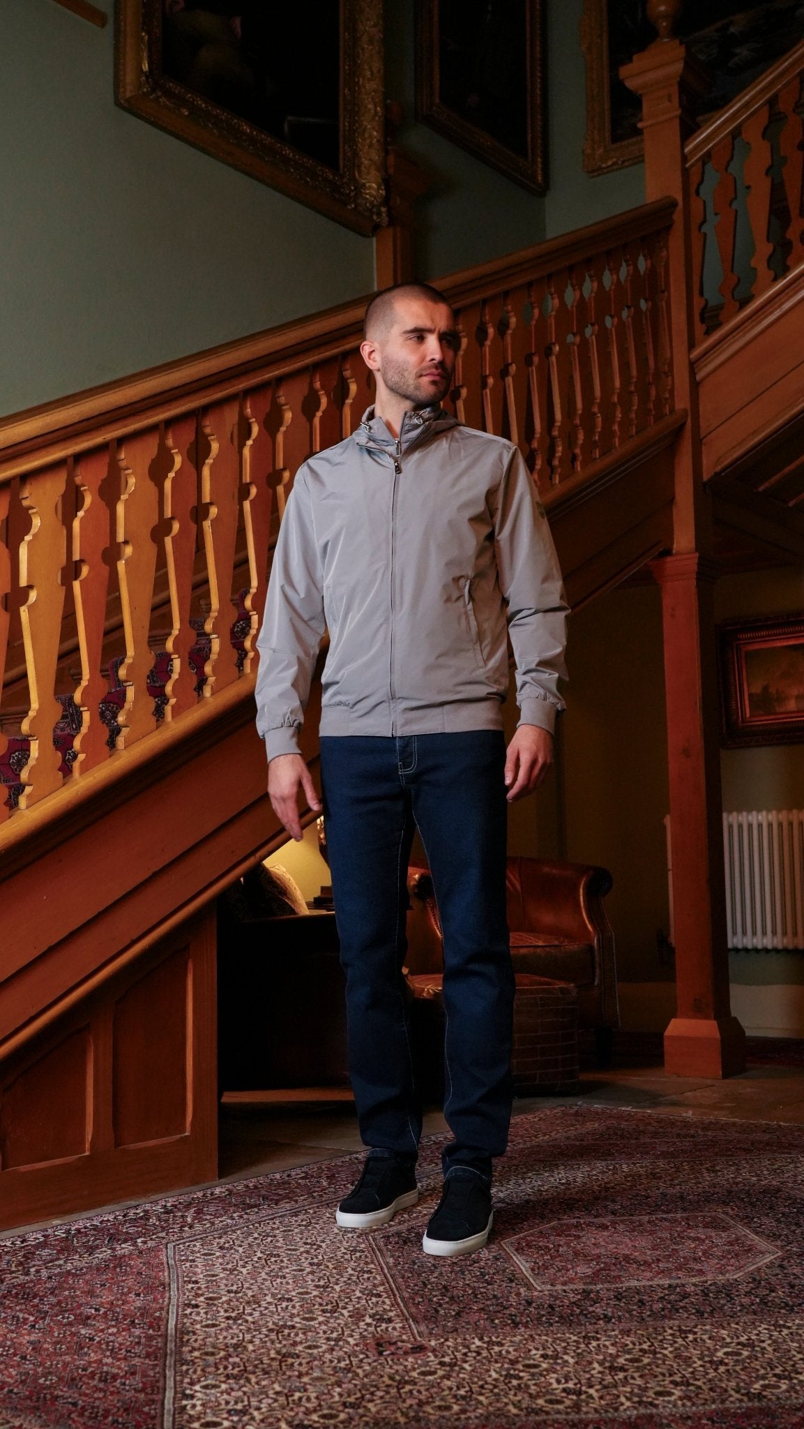 Double Layer Jacket - Grey - Vincentius