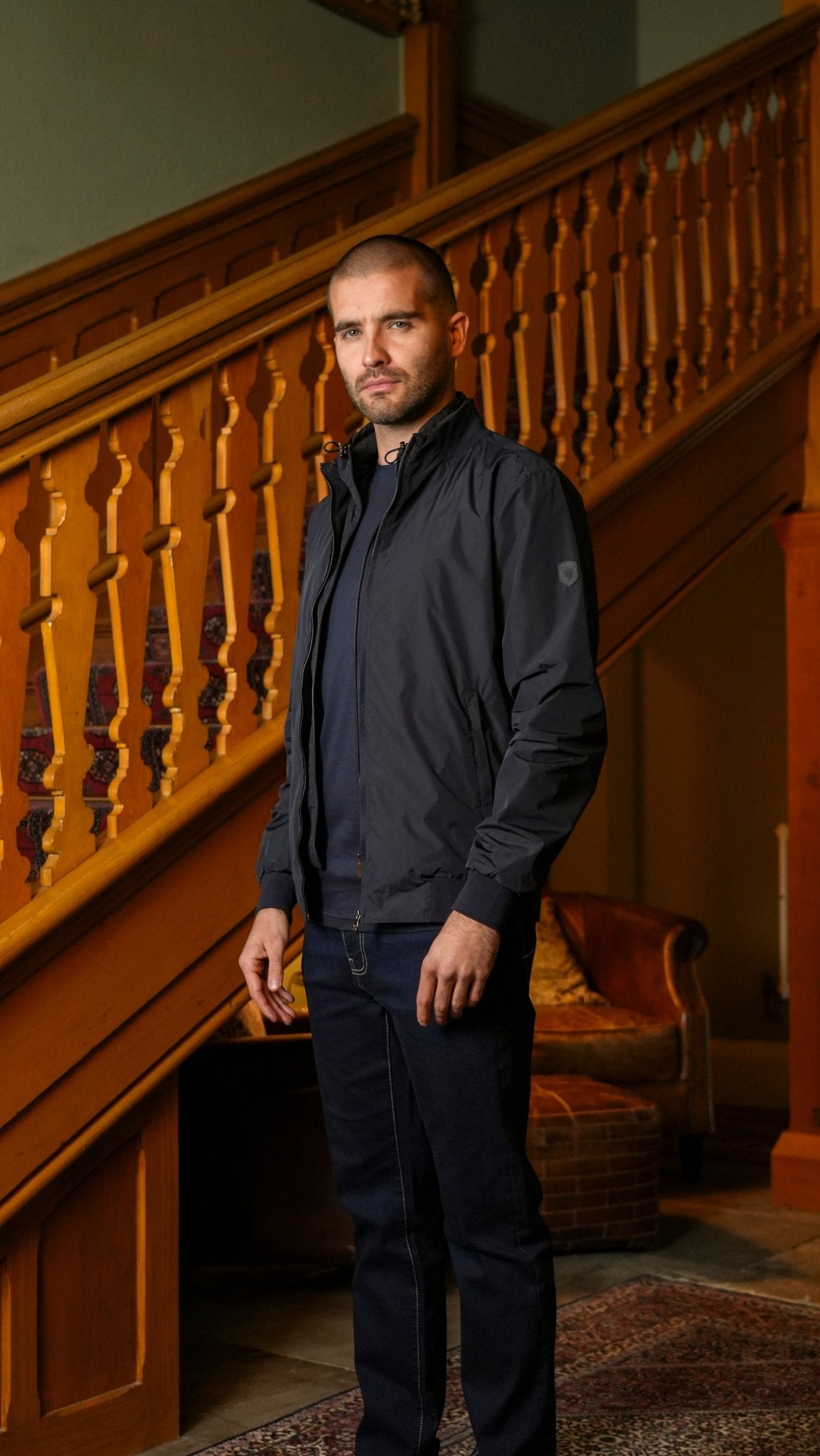 Double Layer Jacket - Navy - Vincentius