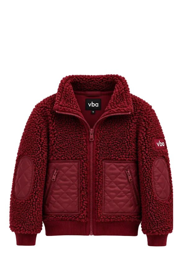 Fleece Jacket - Burgundy - Vincentius