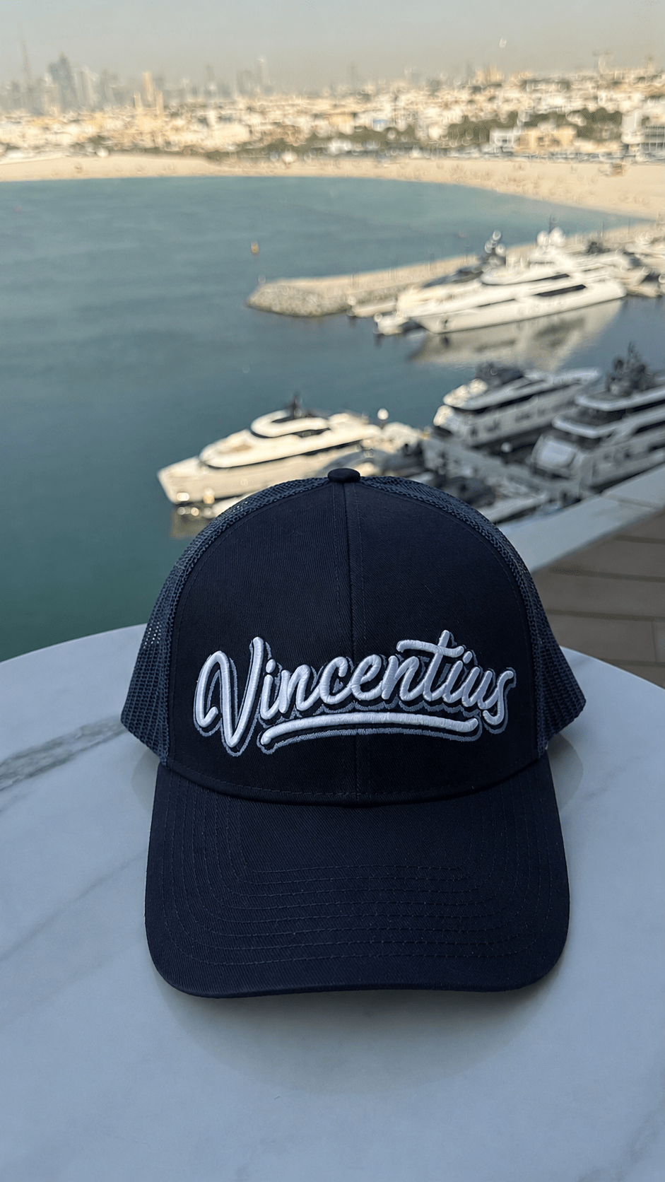 Graffiti Trucker Cap - Navy - Vincentius