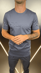 Luxury Embossed Tonal Logo T-Shirt - Ombre - Vincentius