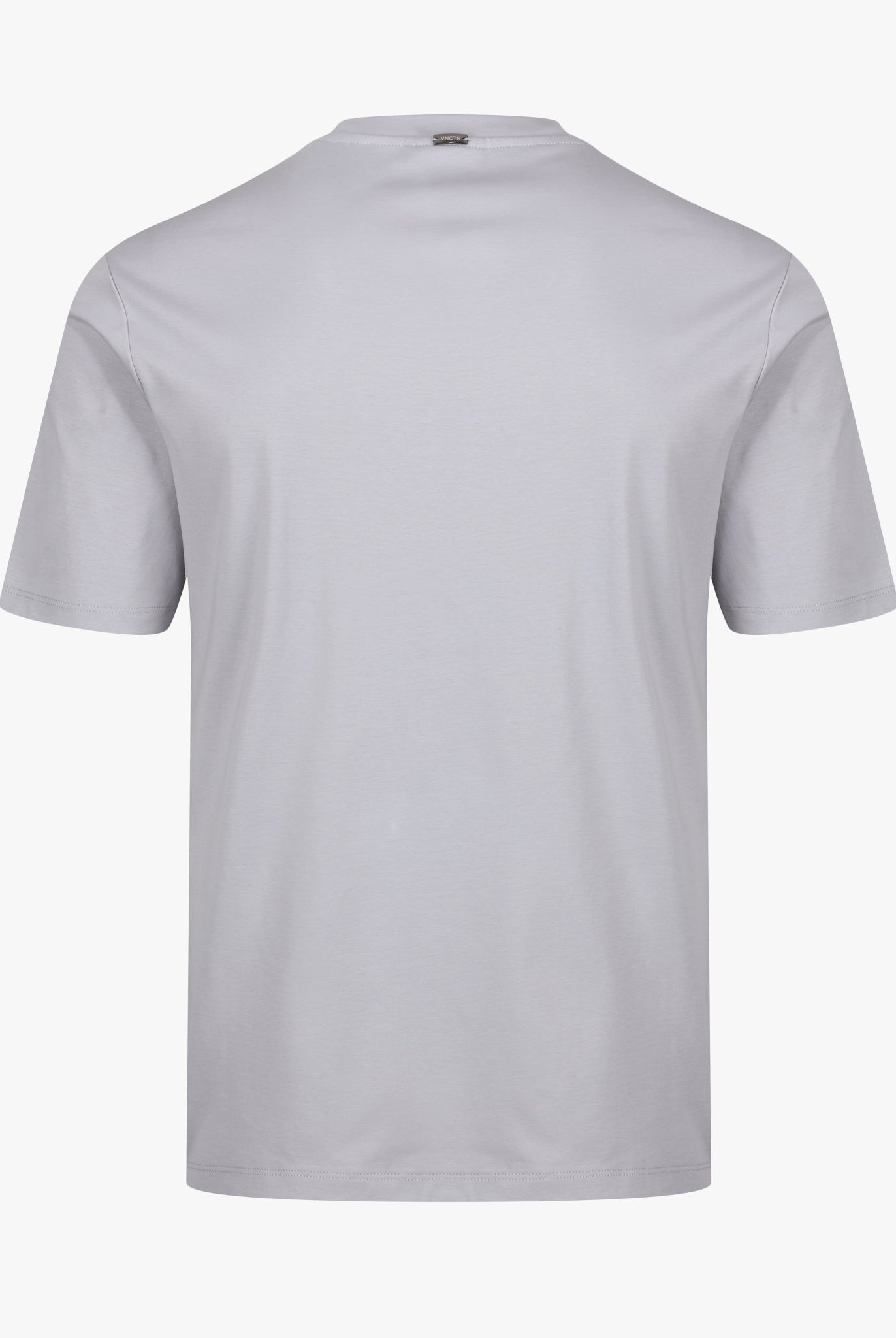 Luxury Mercerised Pocket Logo T-Shirt - Ice Grey - Vincentius