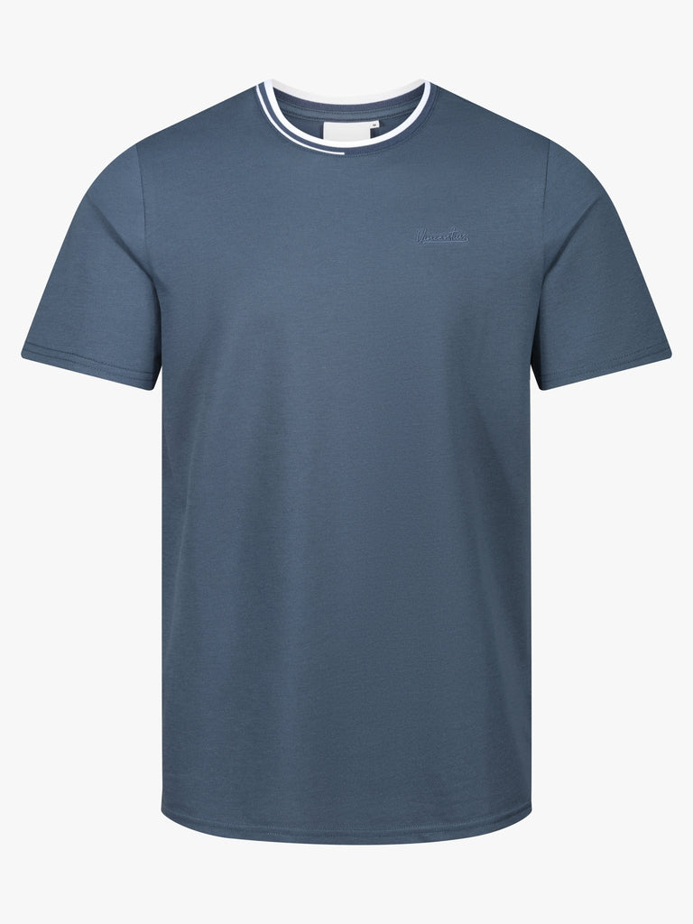 Luxury Pique Logo T-Shirt - Air Force - Vincentius