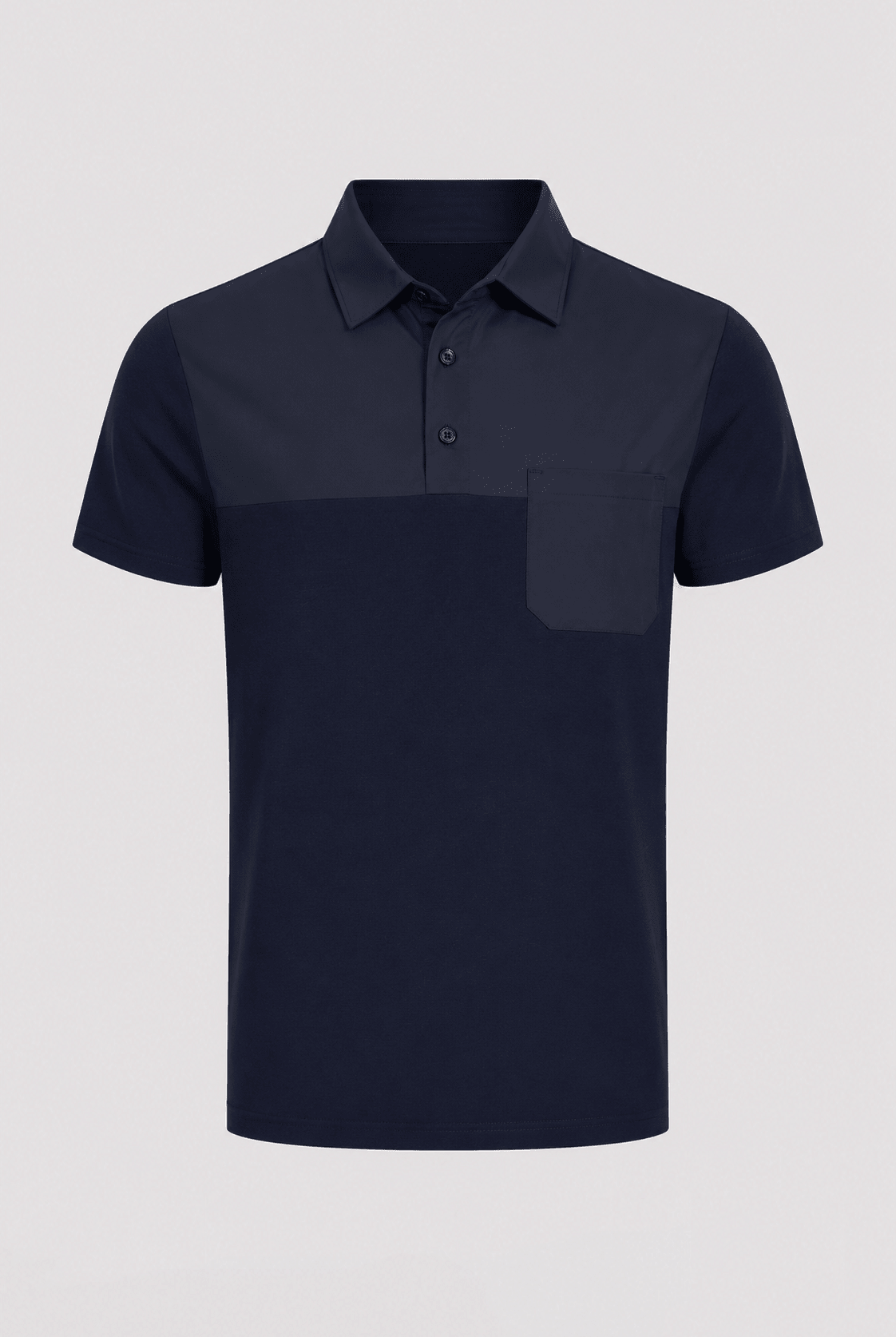 Luxury Vertex Panel Polo - Navy - Vincentius