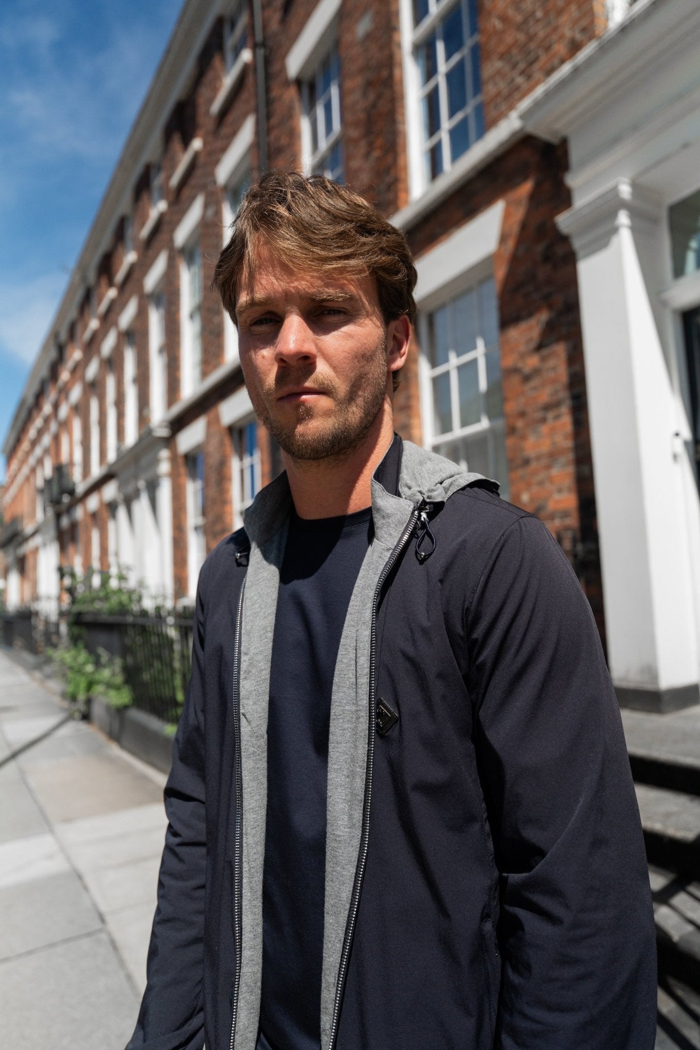 Premium Reverse Jacket - Dark Navy/Grey - Vincentius