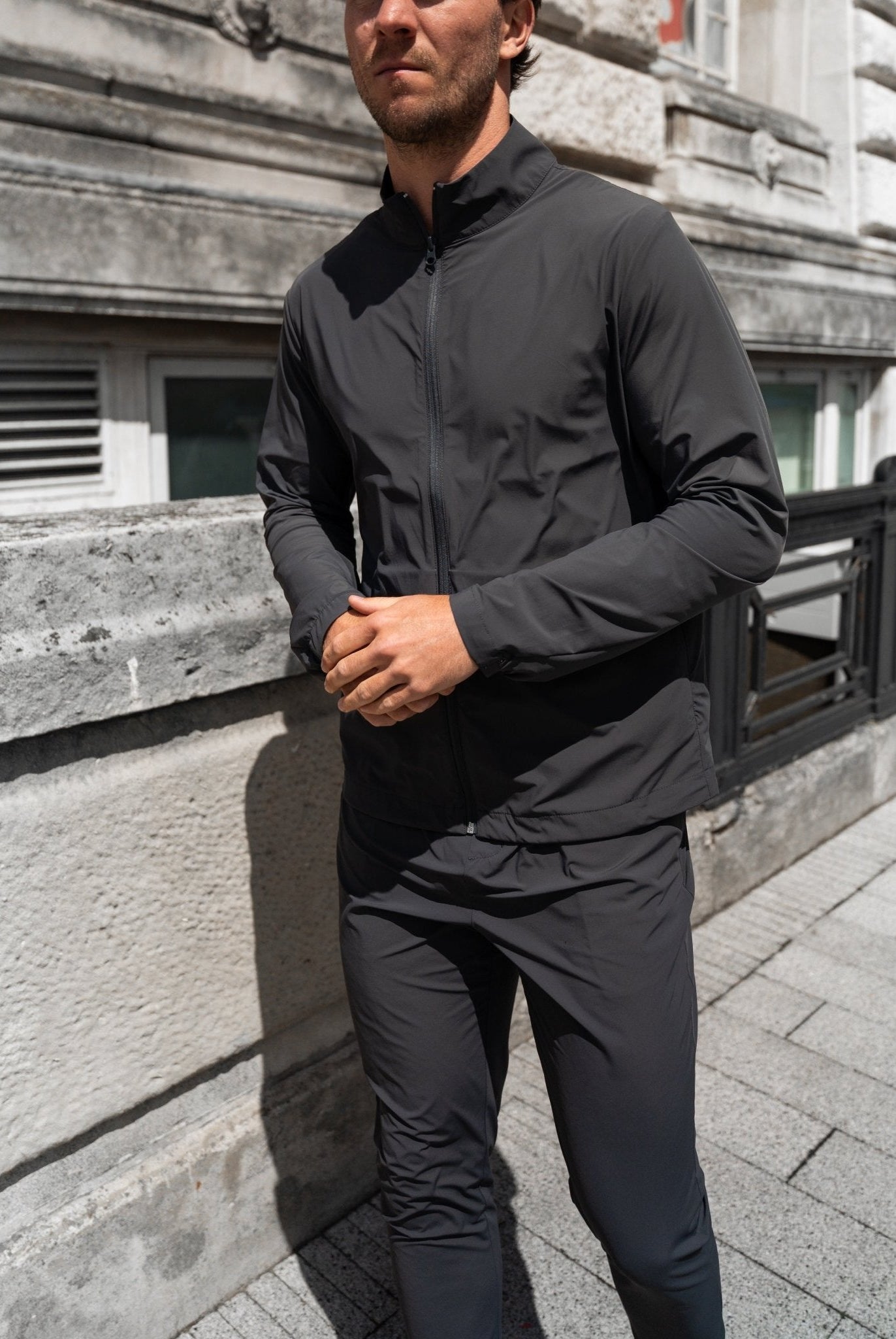 Transitional Full Zip Tracksuit - Slate Grey - Vincentius
