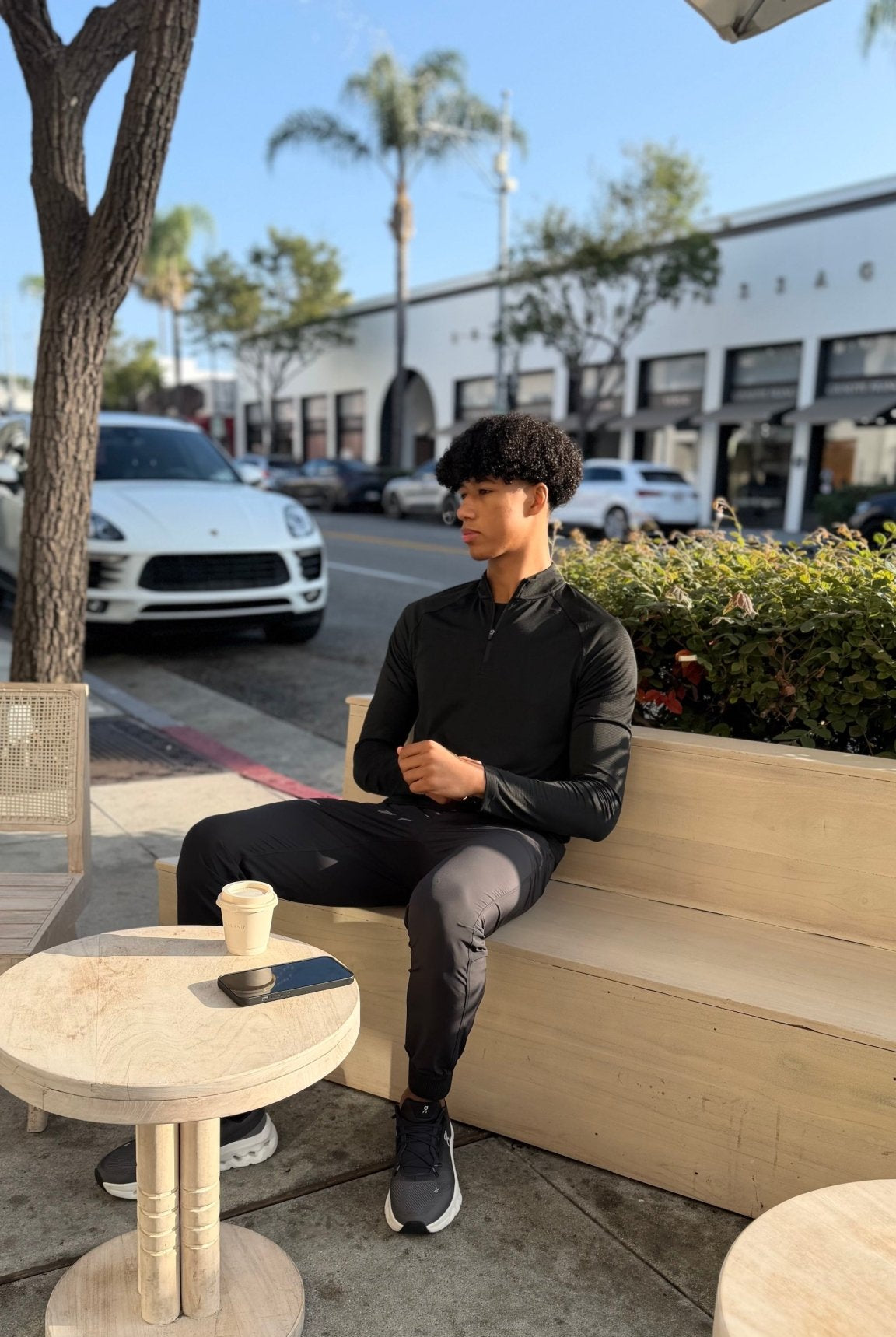 Transitional Performance 1/4 Zip - Black - Vincentius