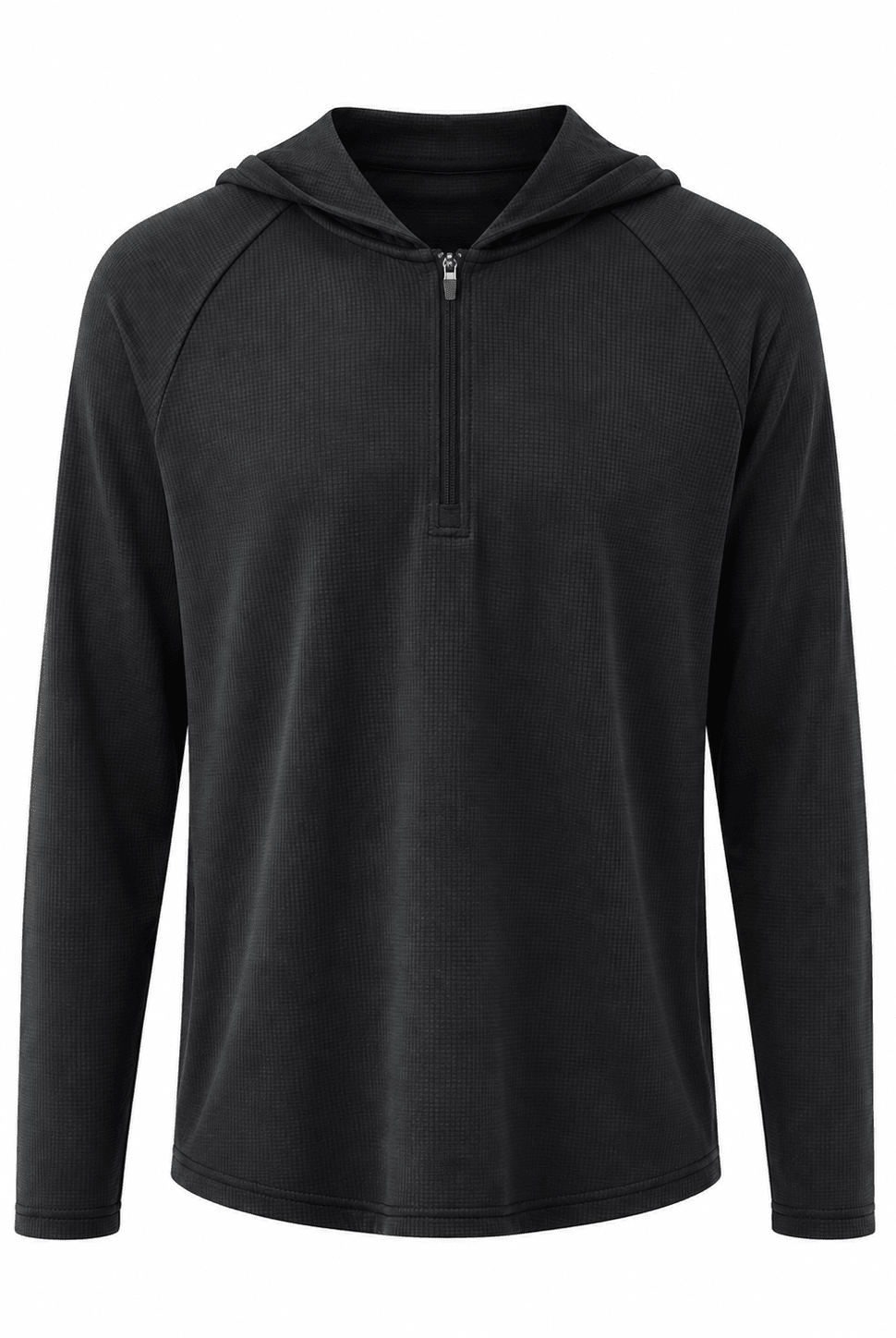 Transitional Performance 1/4 Zip Hoodie - Black - Vincentius