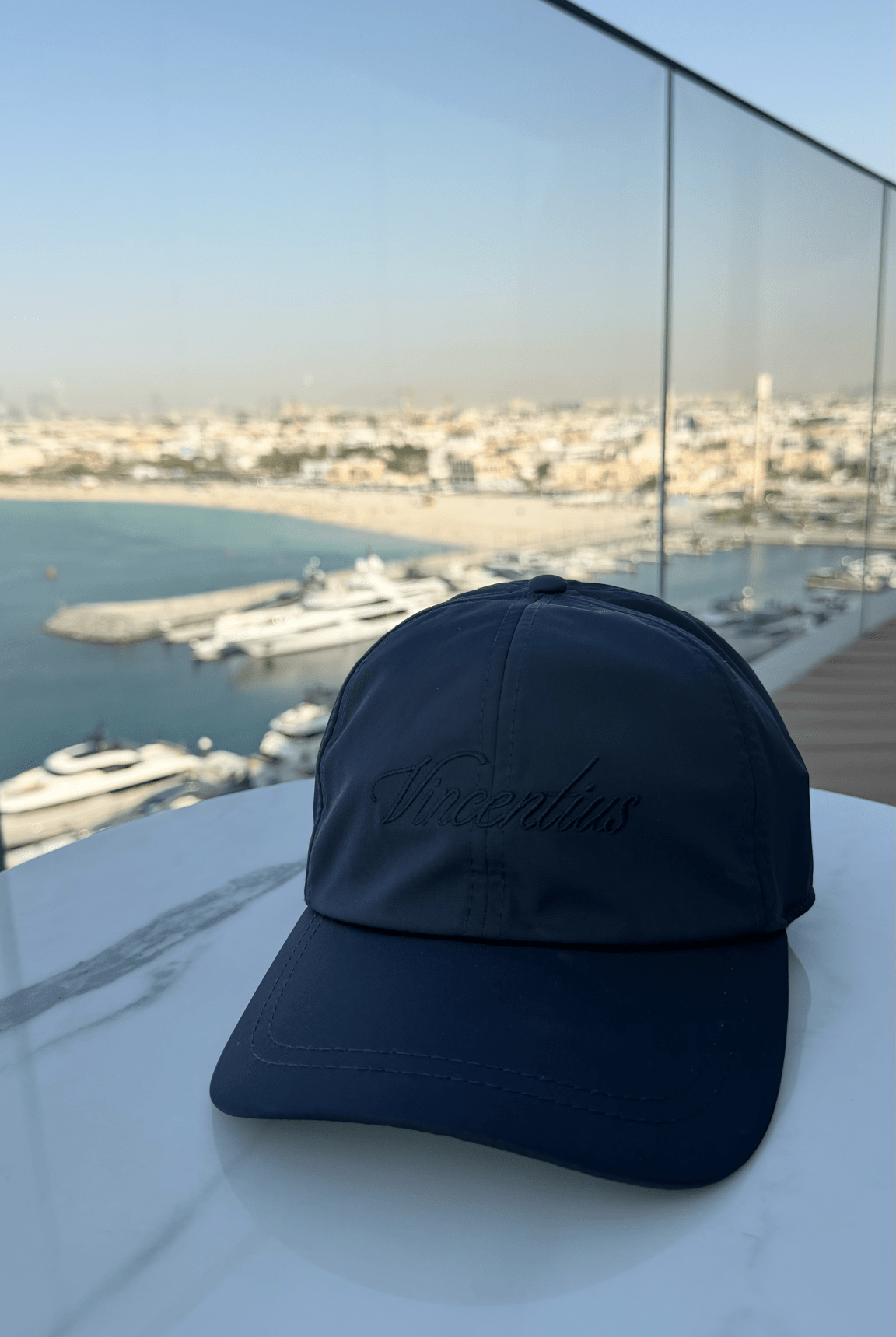 Transitional Script Cap - Navy - Vincentius
