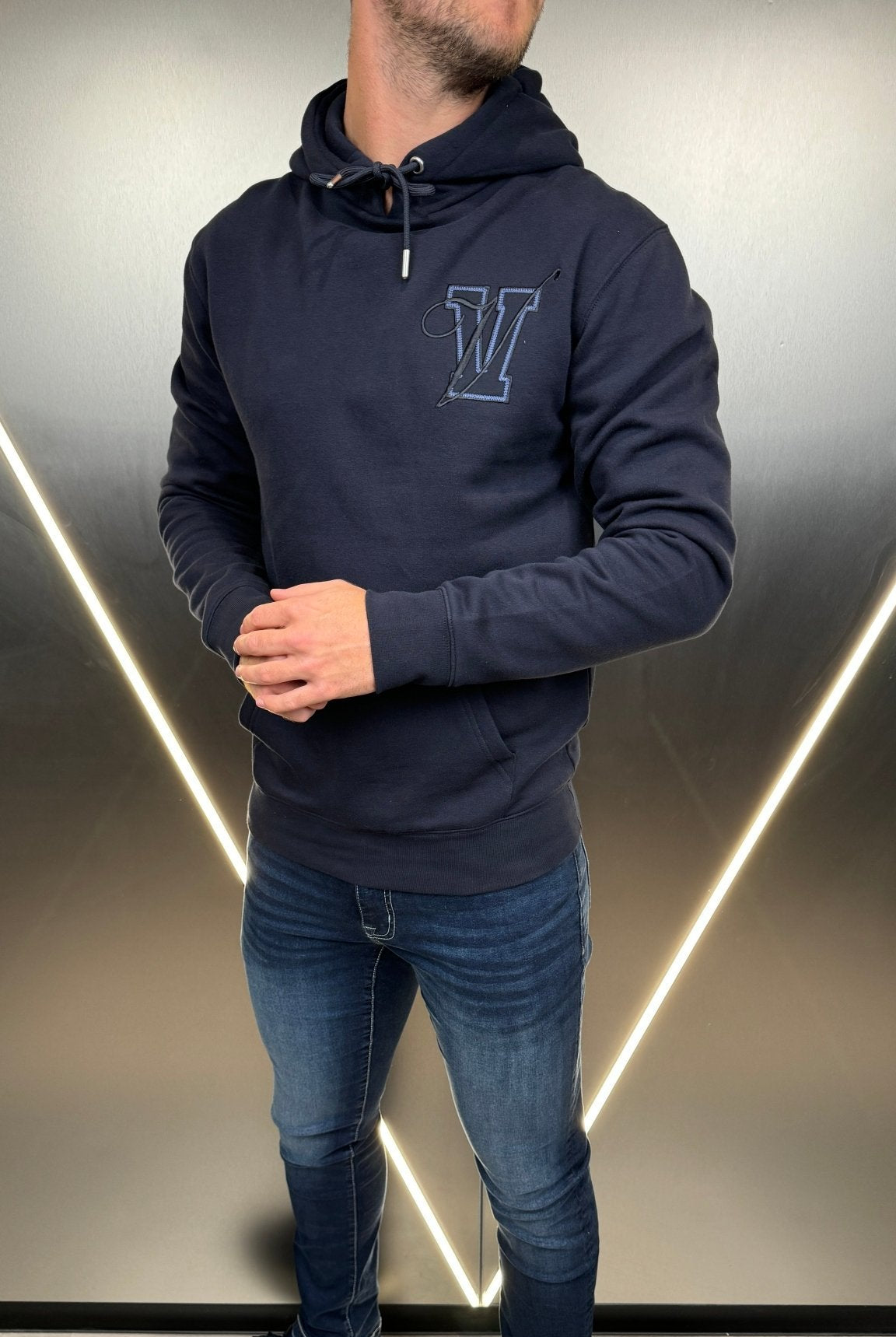 Varsity Luxe Hoodie - Navy (DISPATCH 18/10/24) - Vincentius