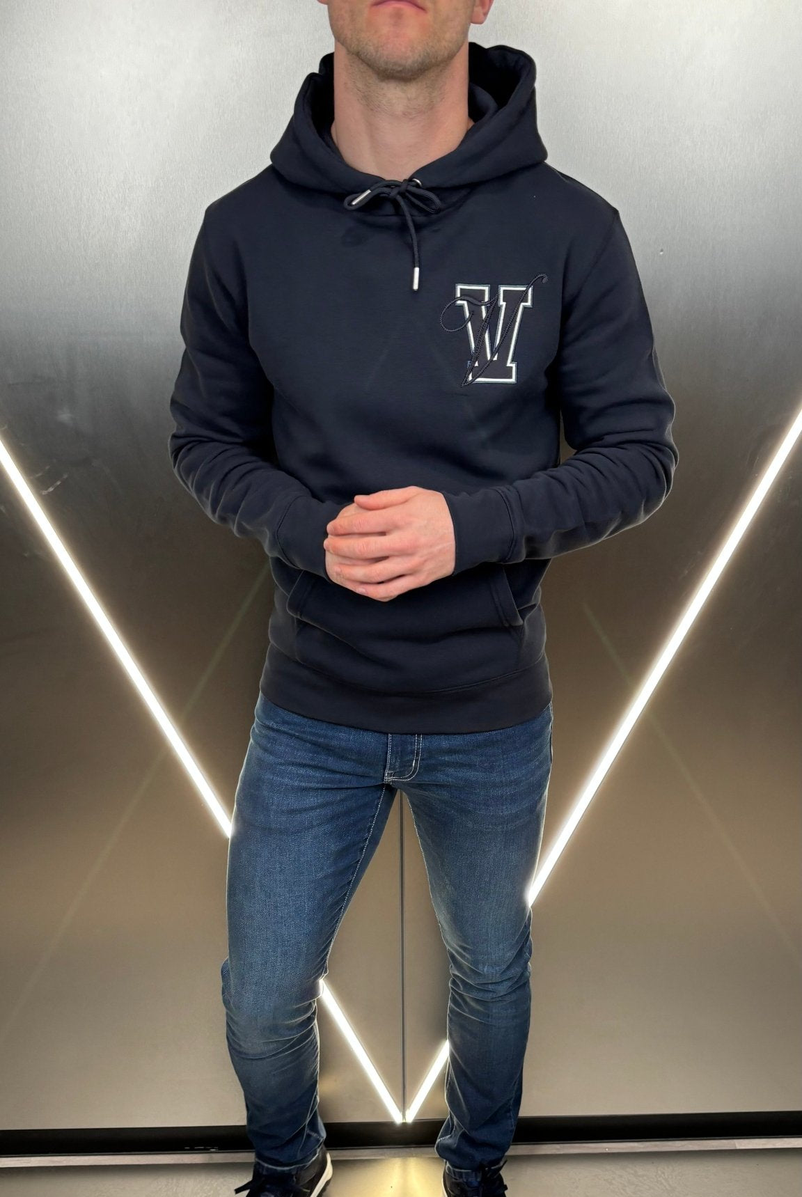 Varsity V2 Luxe Hoodie - Navy - Vincentius