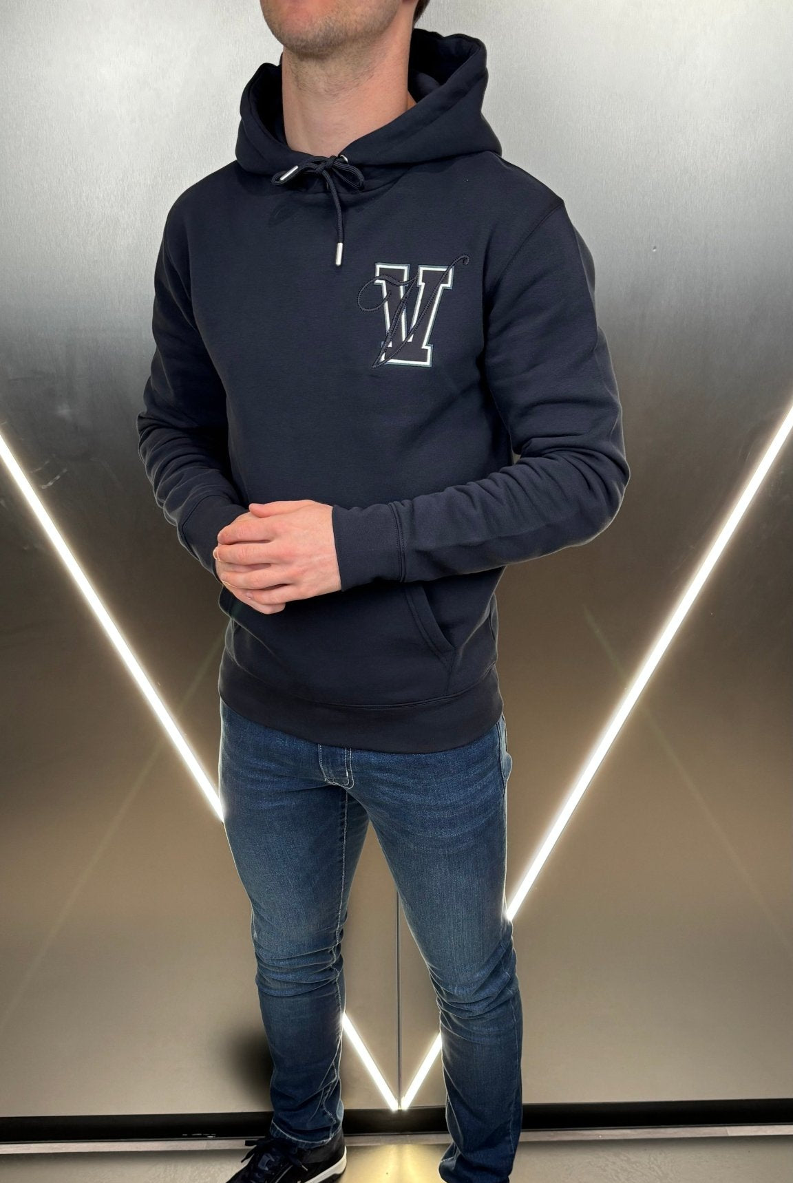 Varsity V2 Luxe Hoodie - Navy - Vincentius