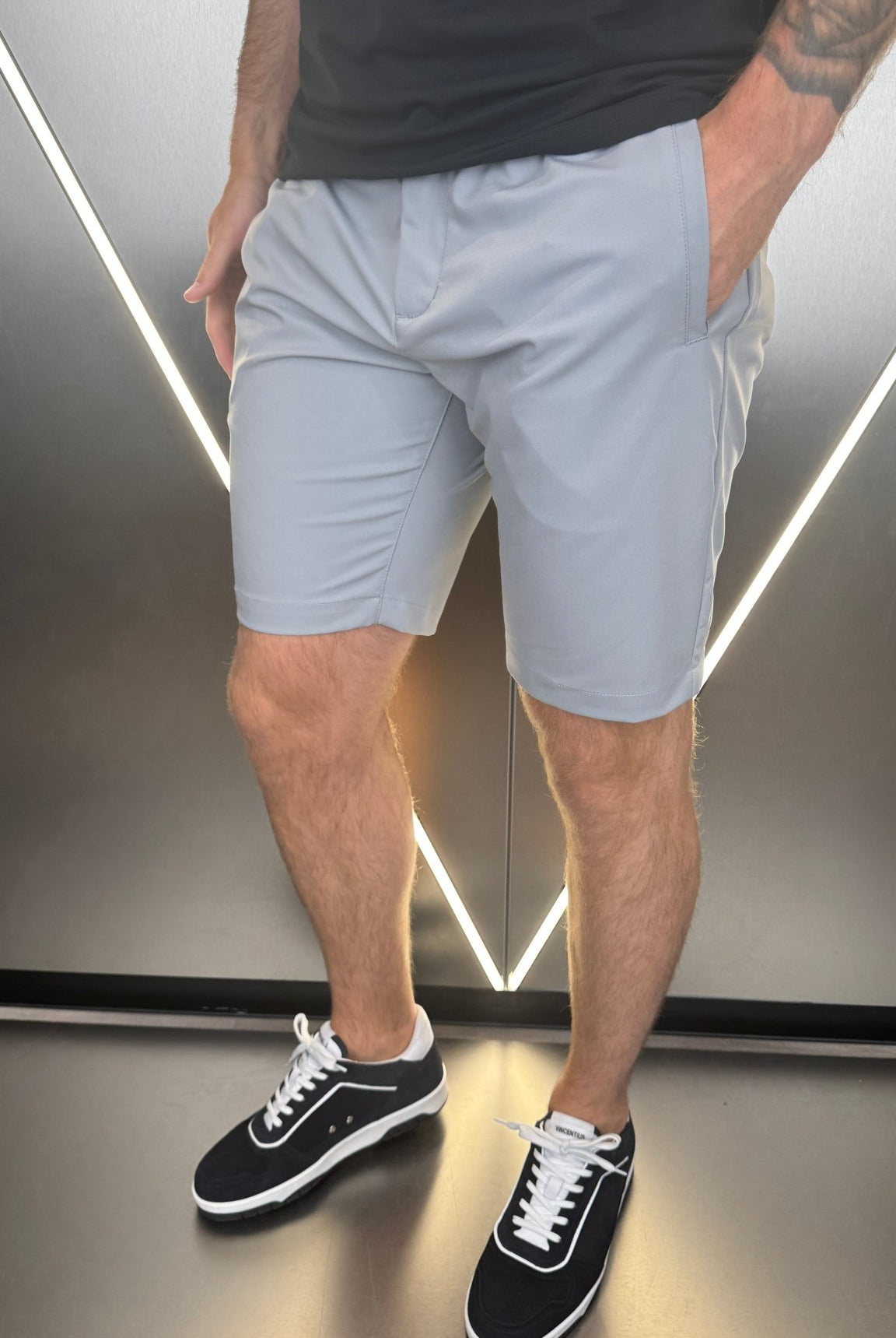 Vincentius Commuter Shorts - Light Grey - Vincentius