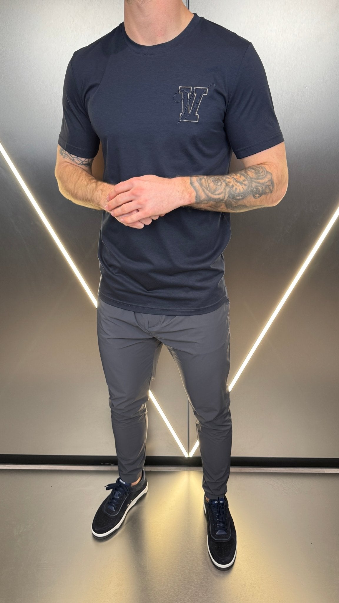 Vincentius Varsity Luxe T-Shirt - Navy - Vincentius