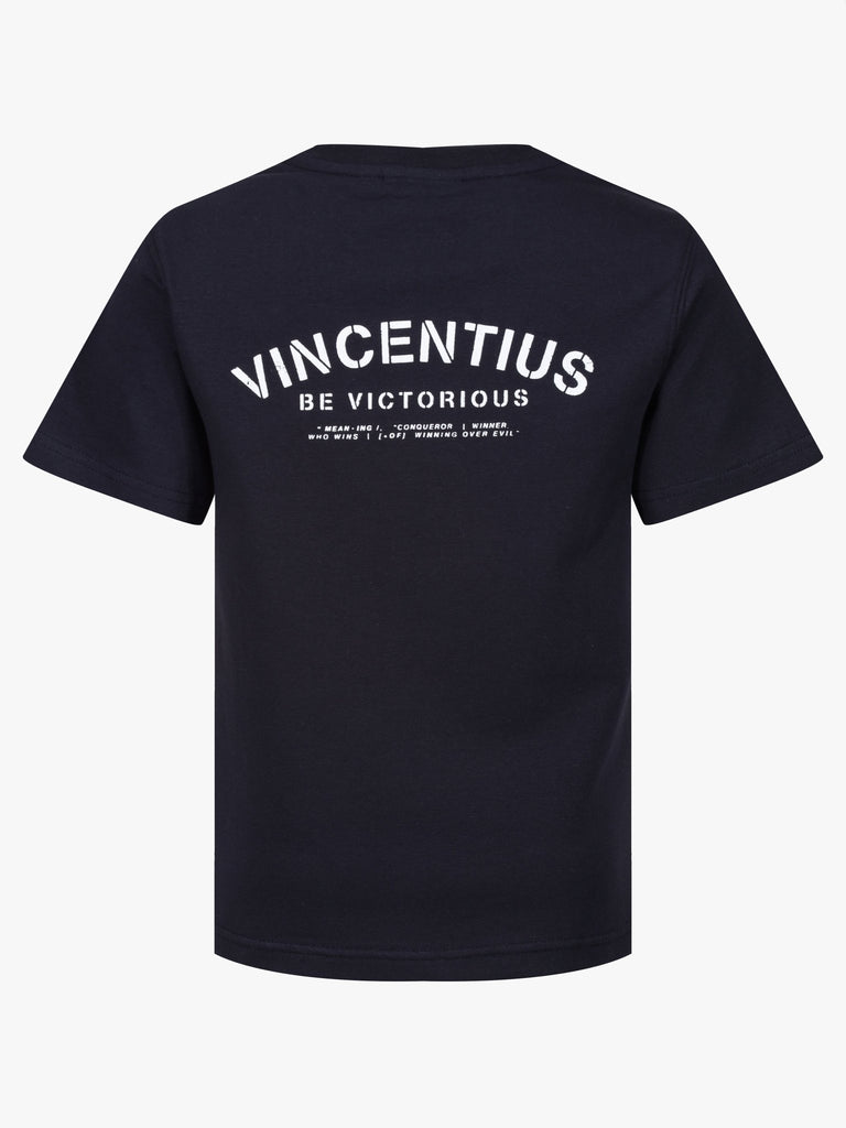 Boy's Luxe Be Victorious T-Shirt - Navy - Vincentius