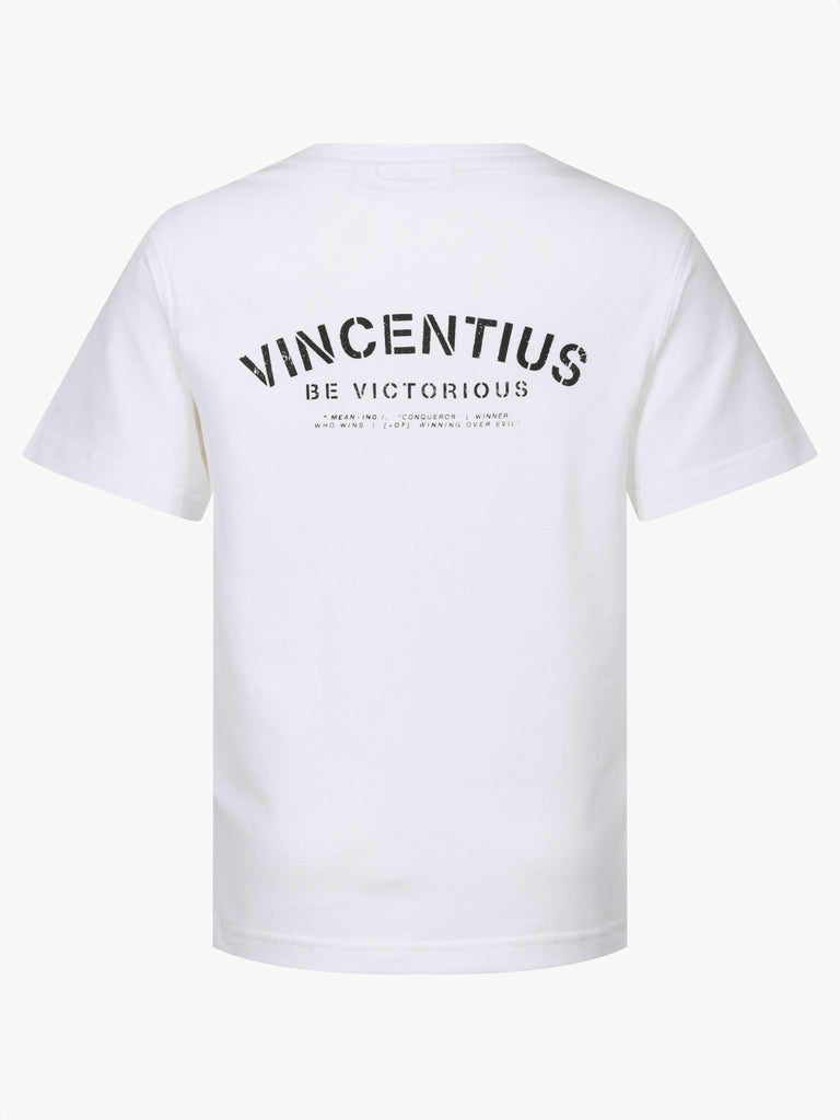 Boy's Luxe Be Victorious T-Shirt - White - Vincentius