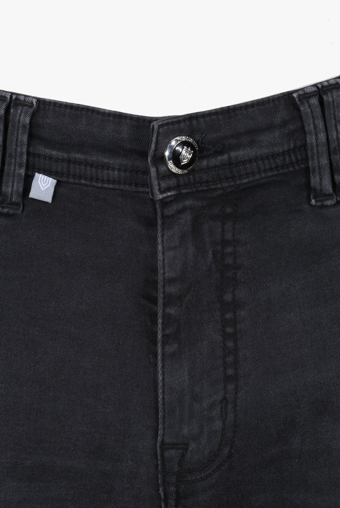 Luxury Edition Tailored Fit Jeans - Dark Grey/Black Patch - Vincentius