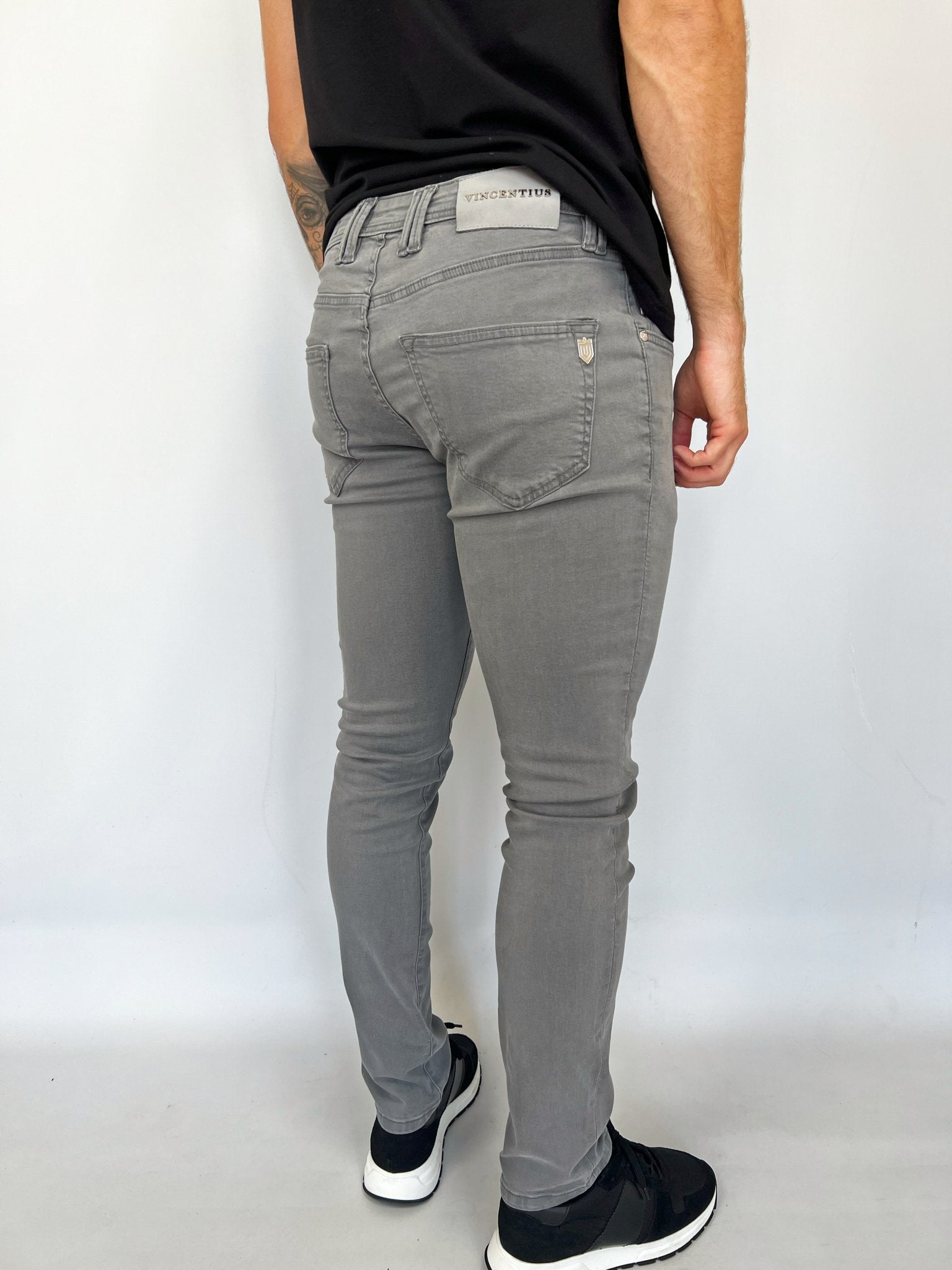 Luxury Edition Tailored Fit Jeans - Light Grey/Grey Patch - Vincentius