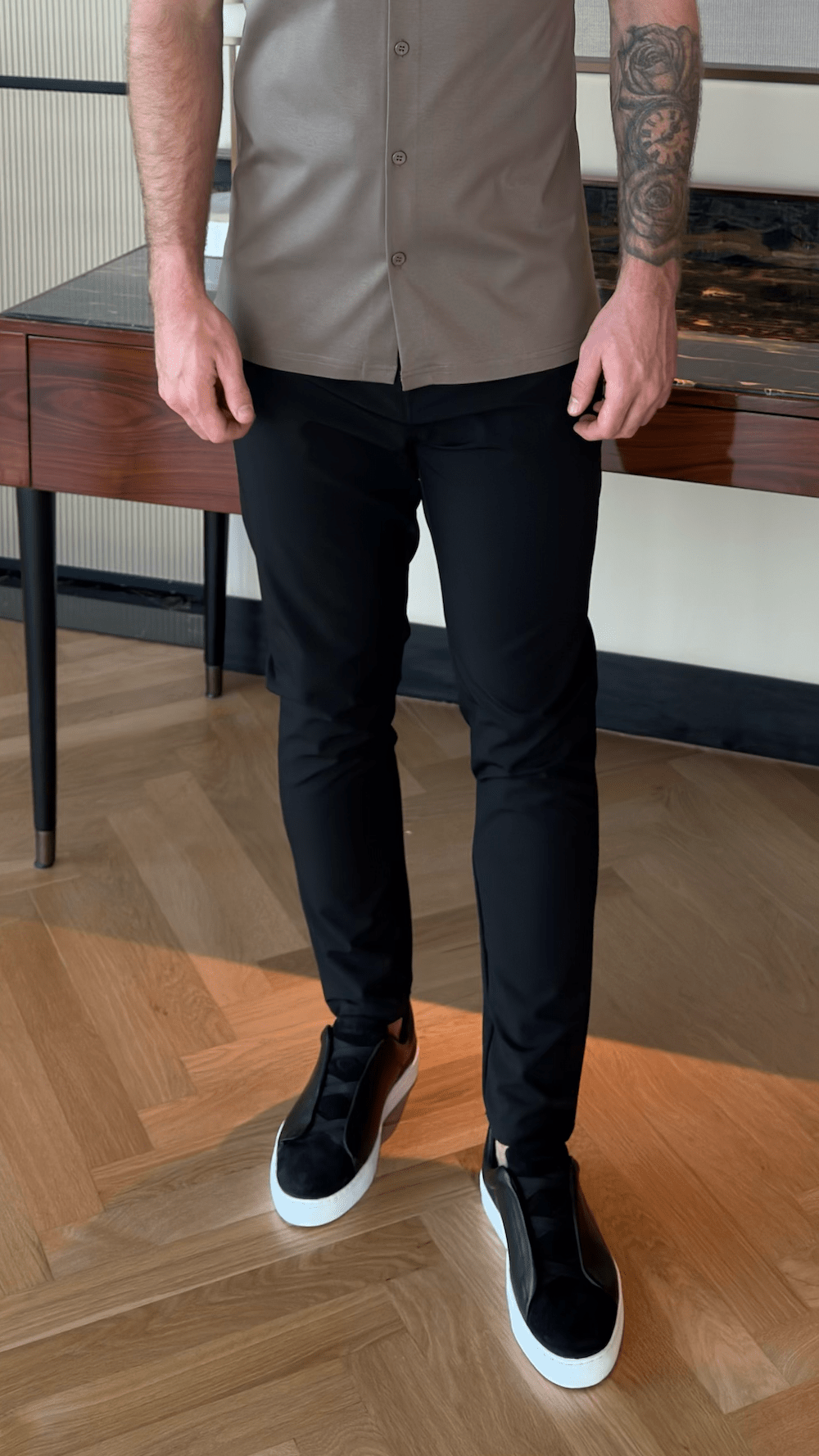 5 Pocket Commuter Trouser - Black - Vincentius