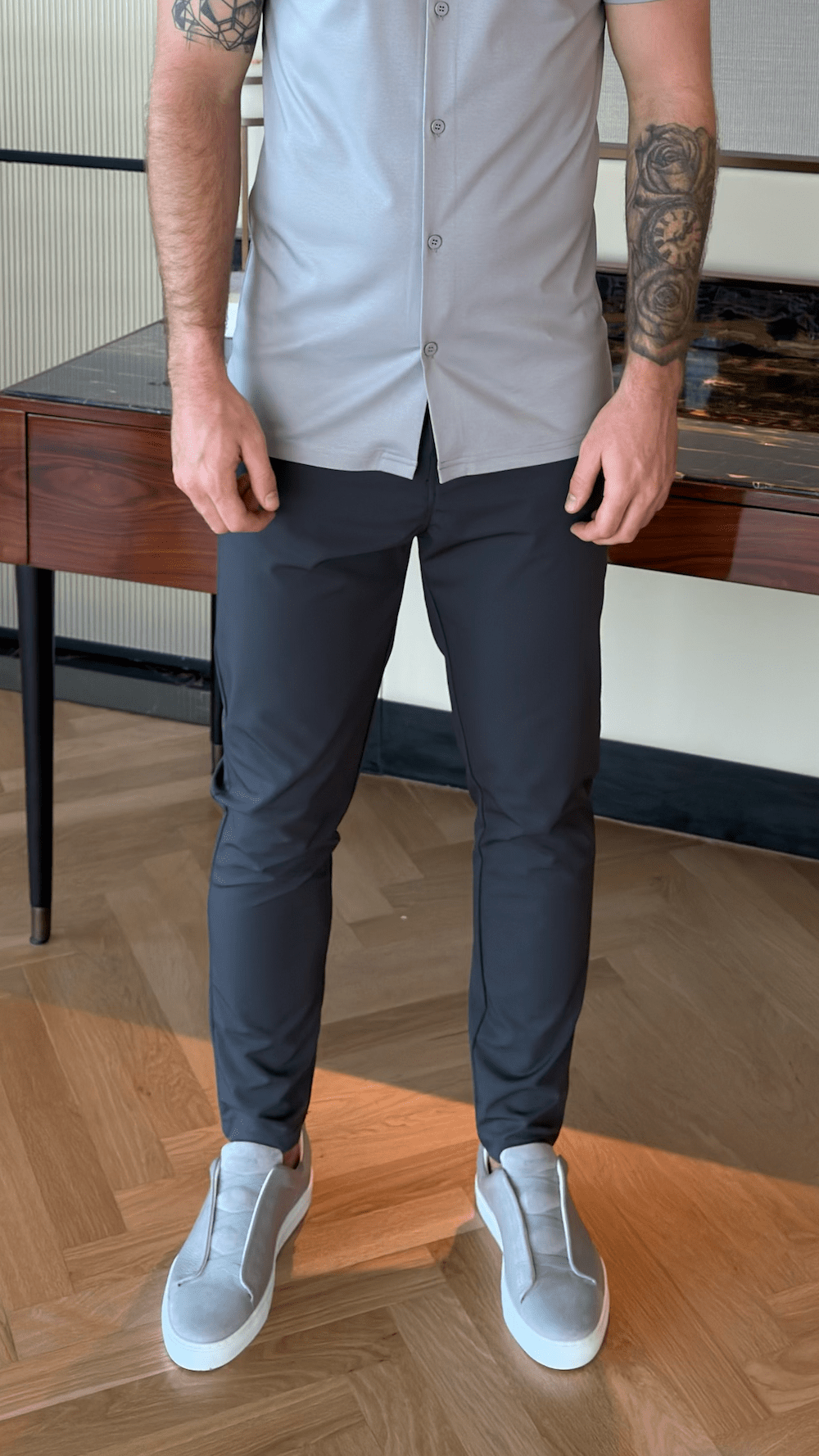 5 Pocket Commuter Trouser - Graphite - Vincentius