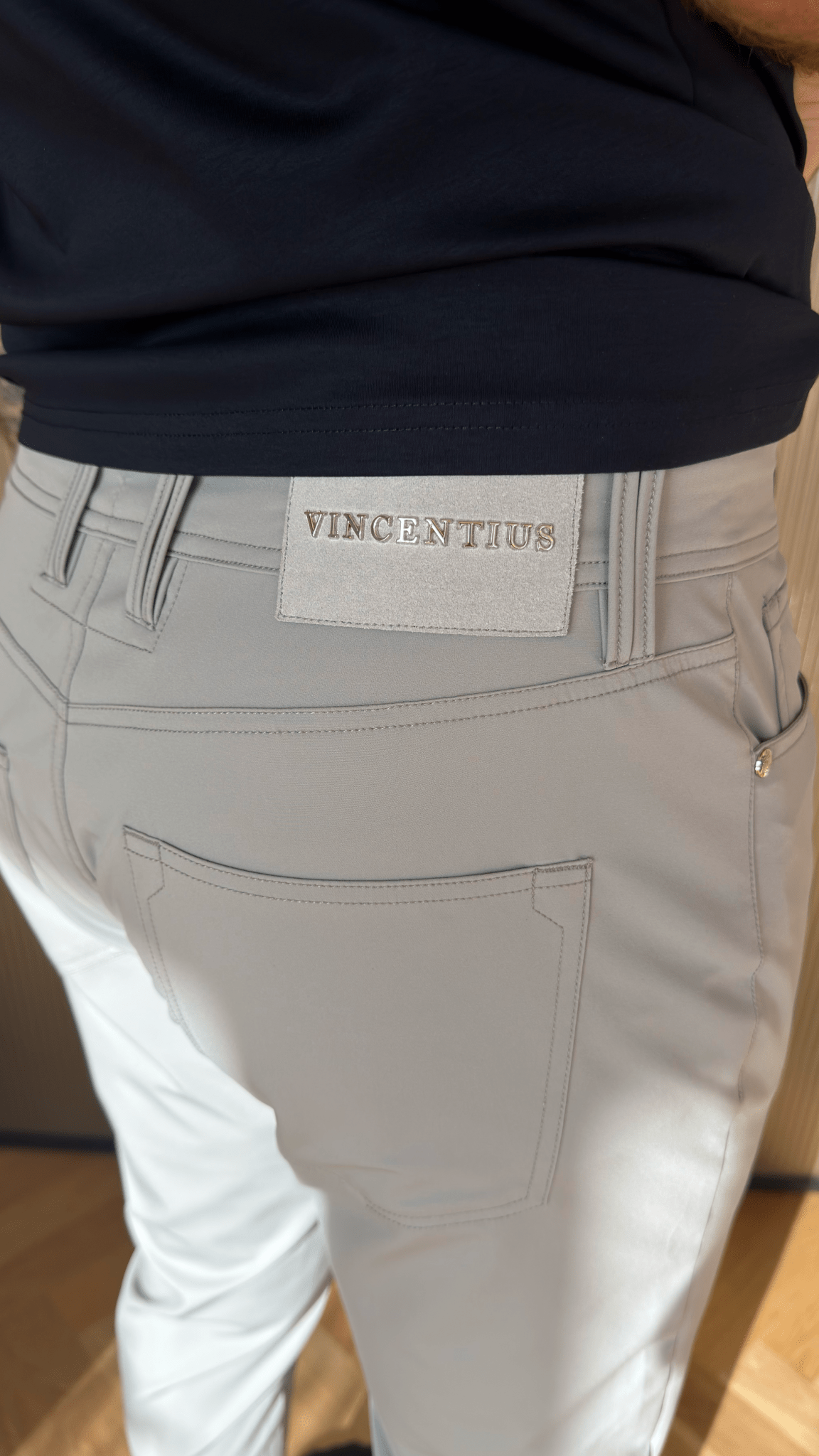 5 Pocket Commuter Trouser - Light Grey - Vincentius