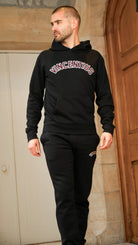 Applique Every Day Tracksuit - Black/Red - Vincentius