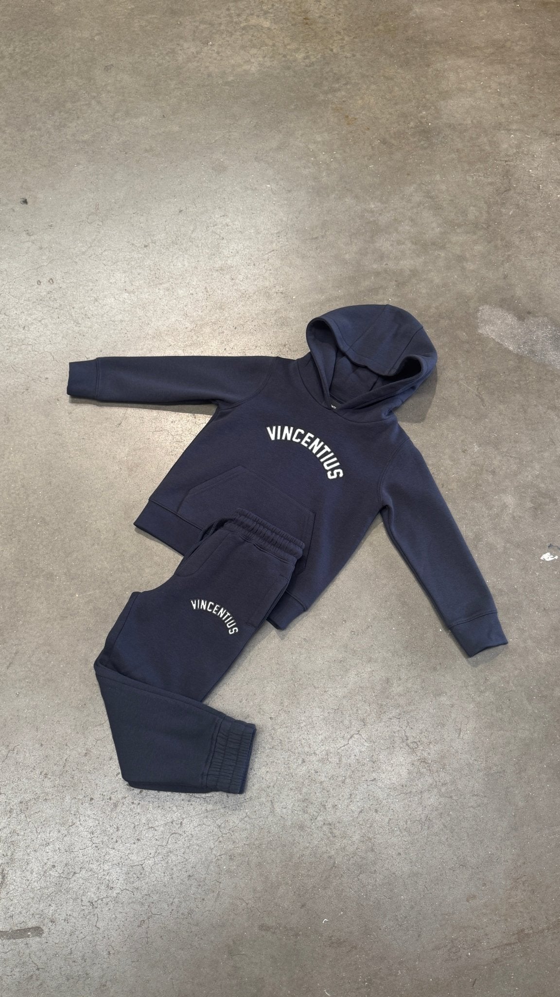 Boy's Applique Tracksuit - Navy - Vincentius