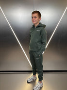 Boy's Be Victorious Tracksuit - Dark Green - Vincentius