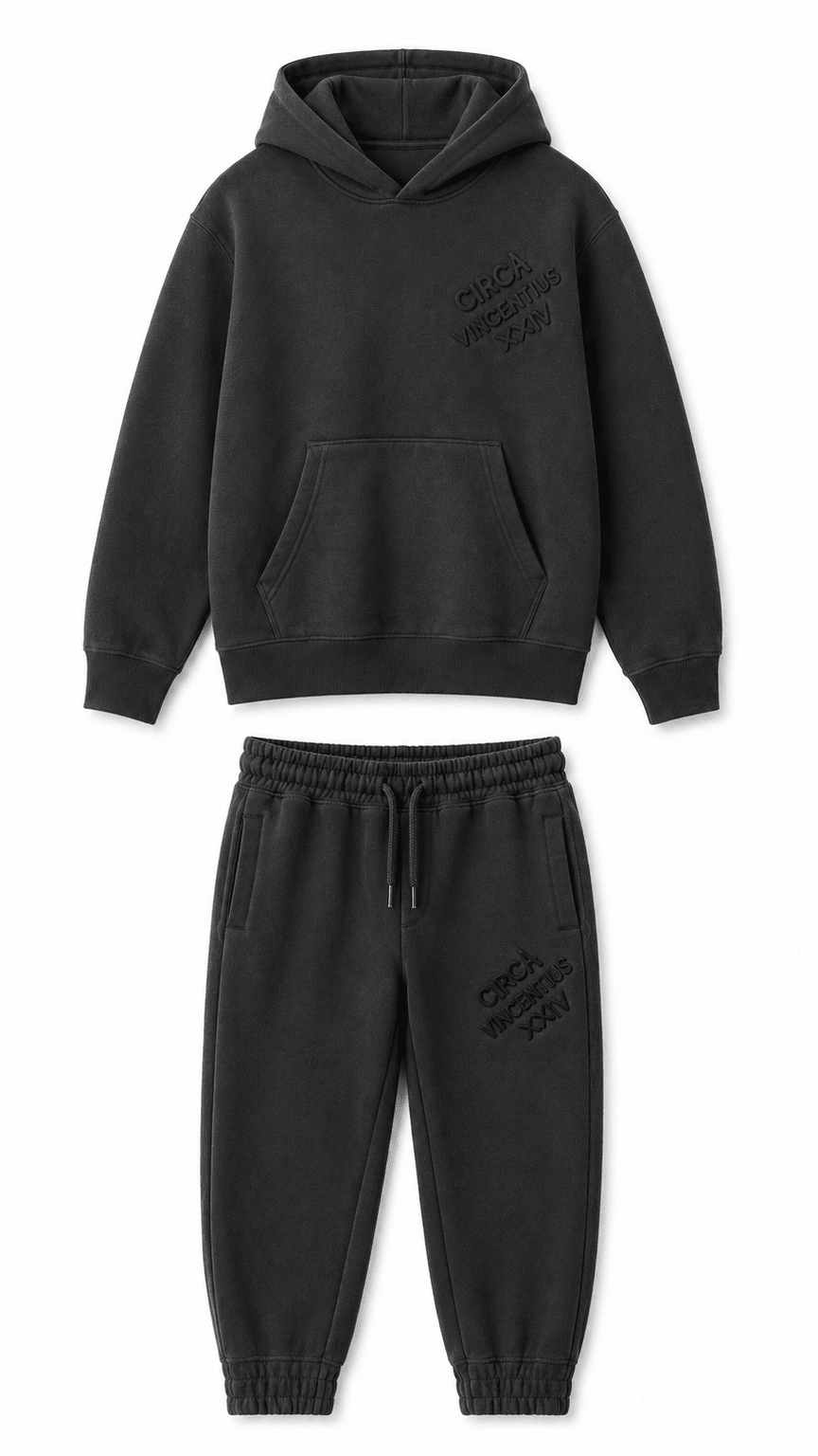 Boy's Circa XX1V Tracksuit - Charcoal - Vincentius
