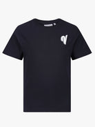 Boy's Luxe V Boucle T-Shirt - Navy - Vincentius