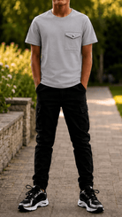 Boy's Luxury Pocket Logo T-Shirt - Ice Grey - Vincentius