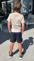 Boy's Luxury Vertex T-Shirt - Sand - Vincentius