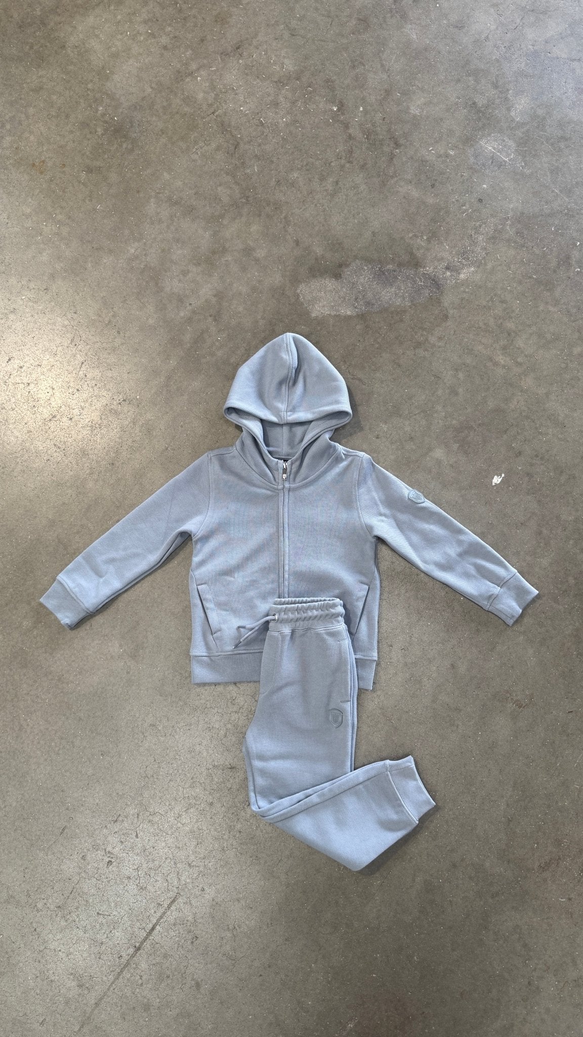 Boys Pique Zip Through Tracksuit - Nado Grey - Vincentius