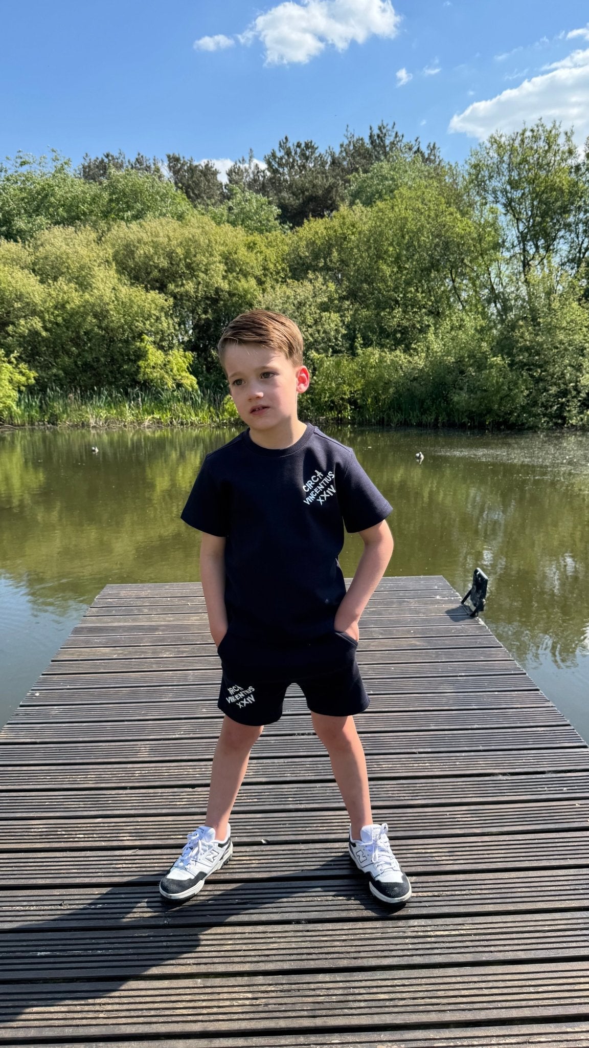 Boy's Relaxed Circa XXIV Lounge Set - Navy - Vincentius