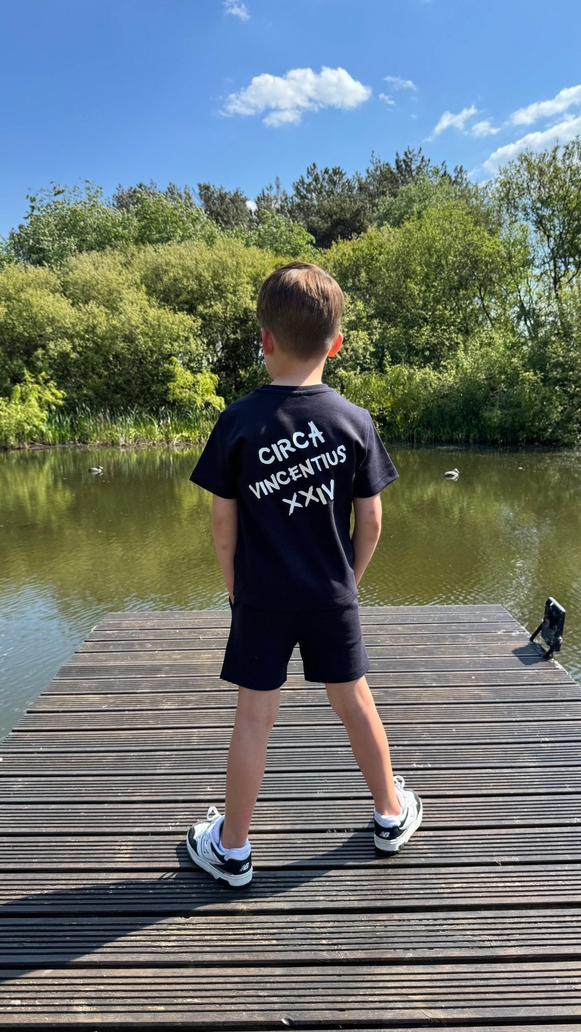 Boy's Relaxed Circa XXIV Lounge Set - Navy - Vincentius