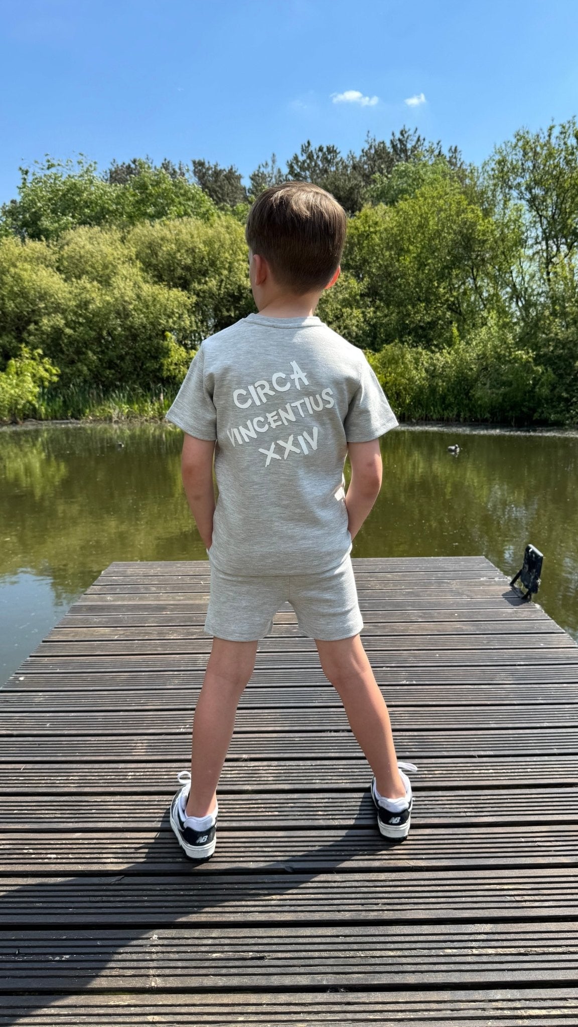 Boy's Relaxed Circa XXIV Set - Grey Marl - Vincentius