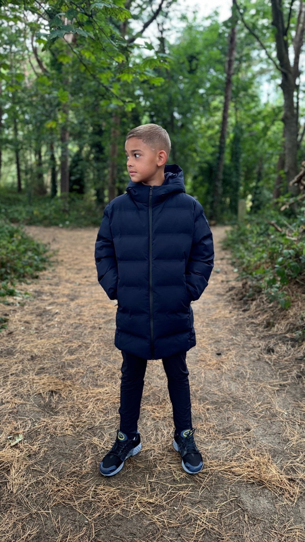 Boy's Technical Parka - Navy - Vincentius