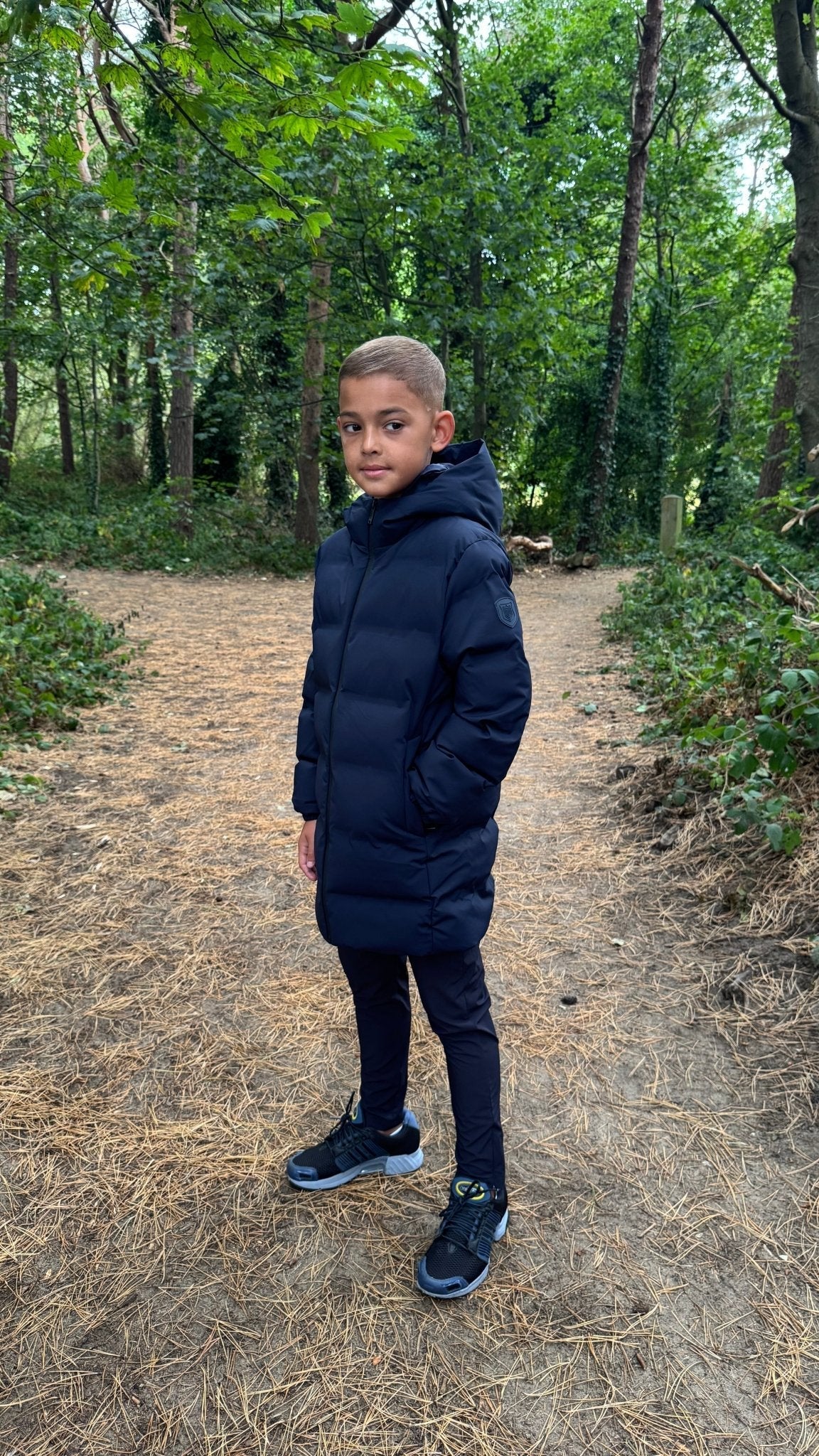 Boy's Technical Parka - Navy - Vincentius